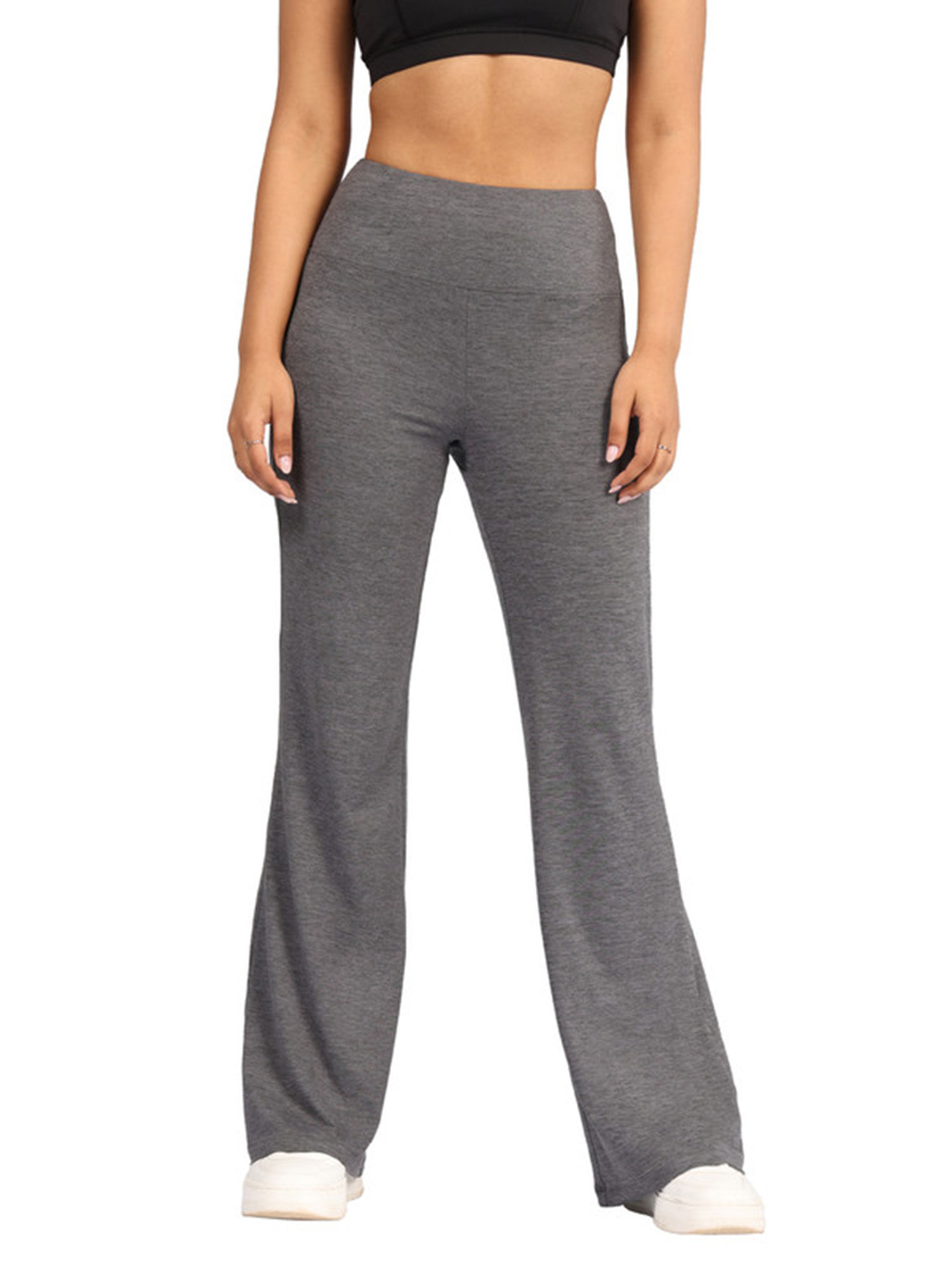 Blissclub Grey AirMelt Flare Sweatpants - Lite Flared Silhouette