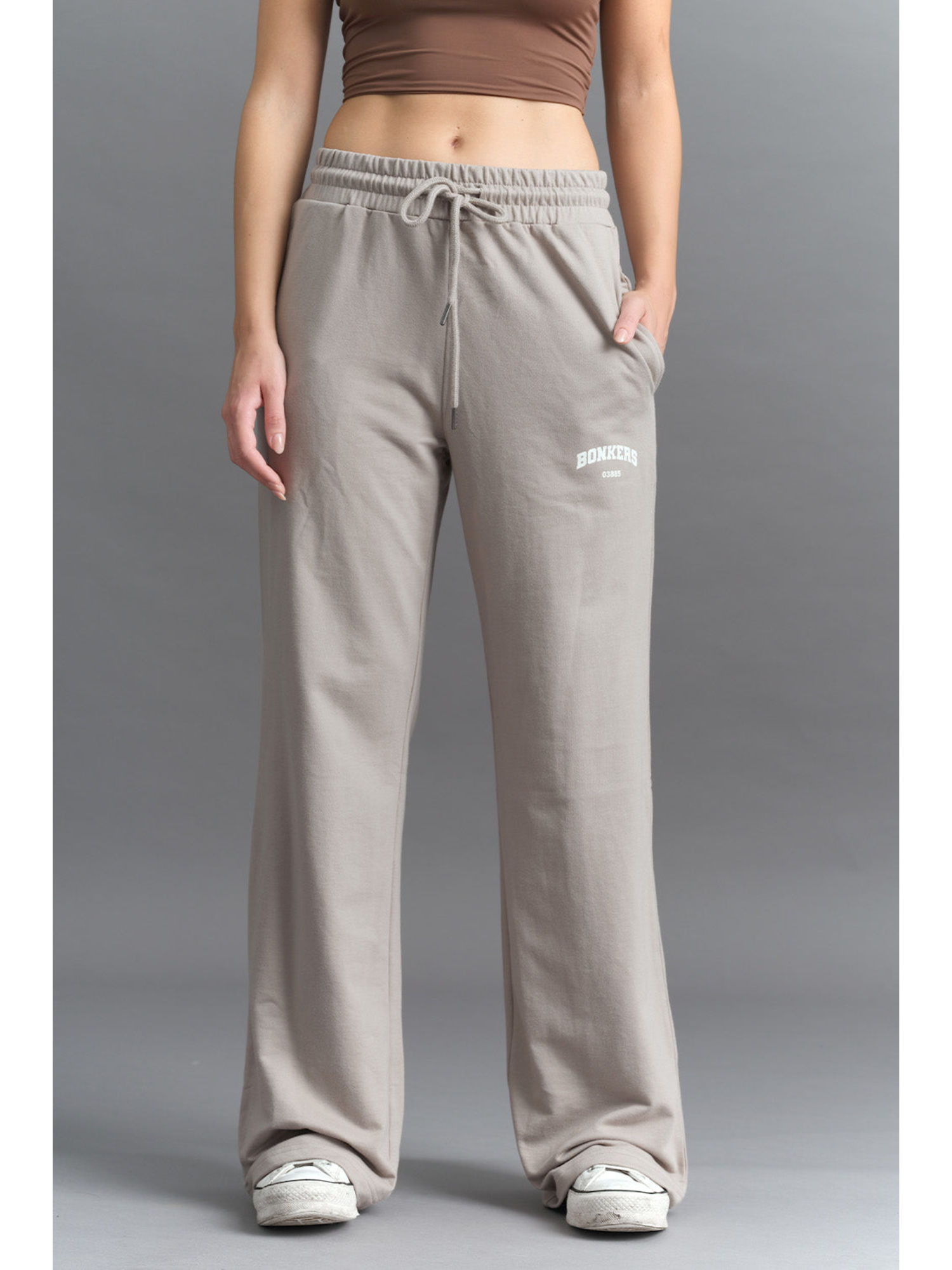 Bonkers Corner Sand Beige Solid Pant