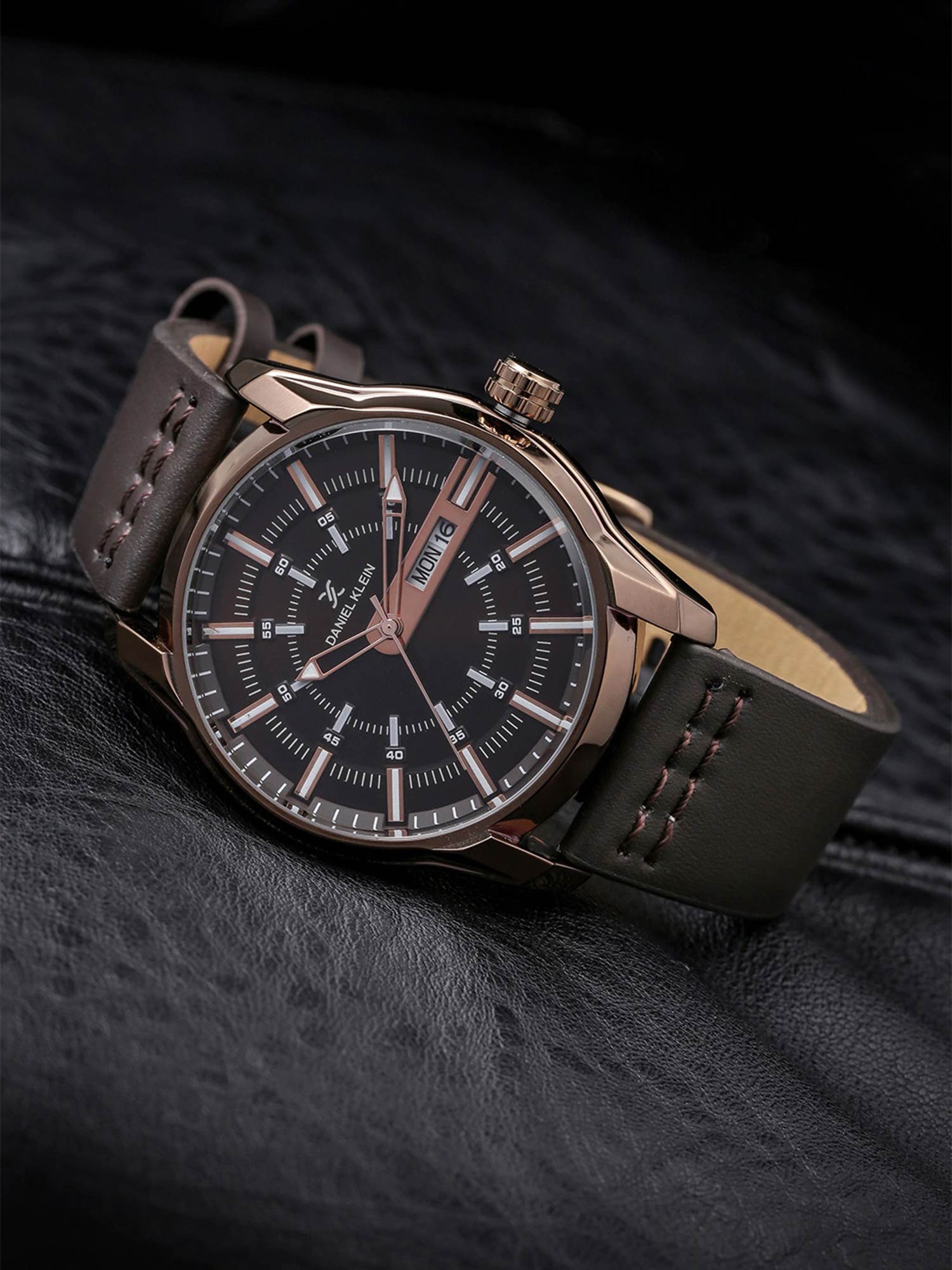 Daniel Klein Brown Dial Analog Watches For Men DK11599-4