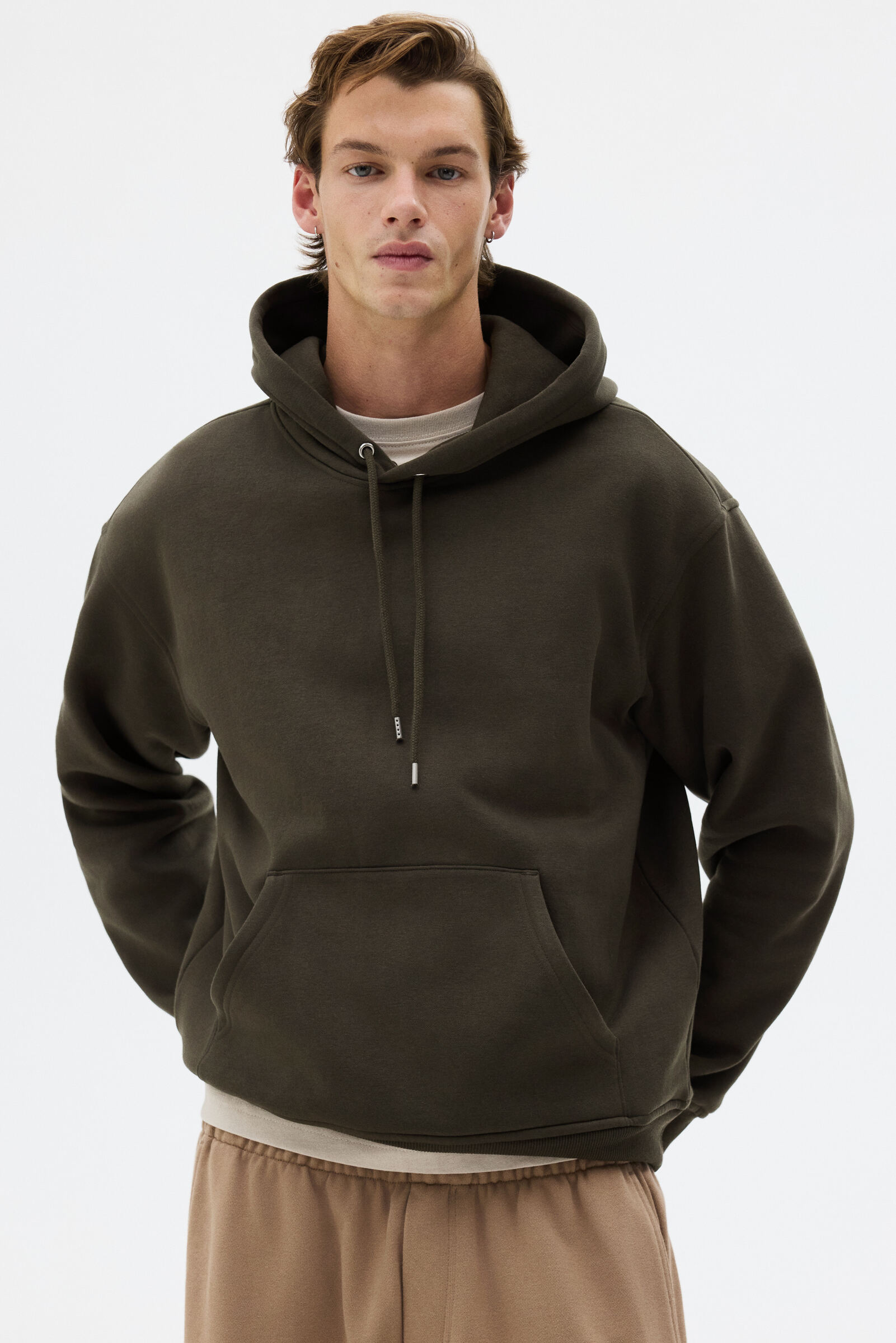 H&M Men Black Loose Fit Hoodie