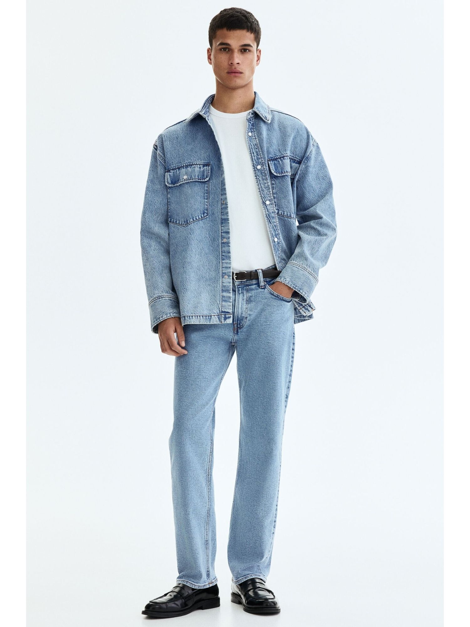 H&M Men Blue Regular Jeans