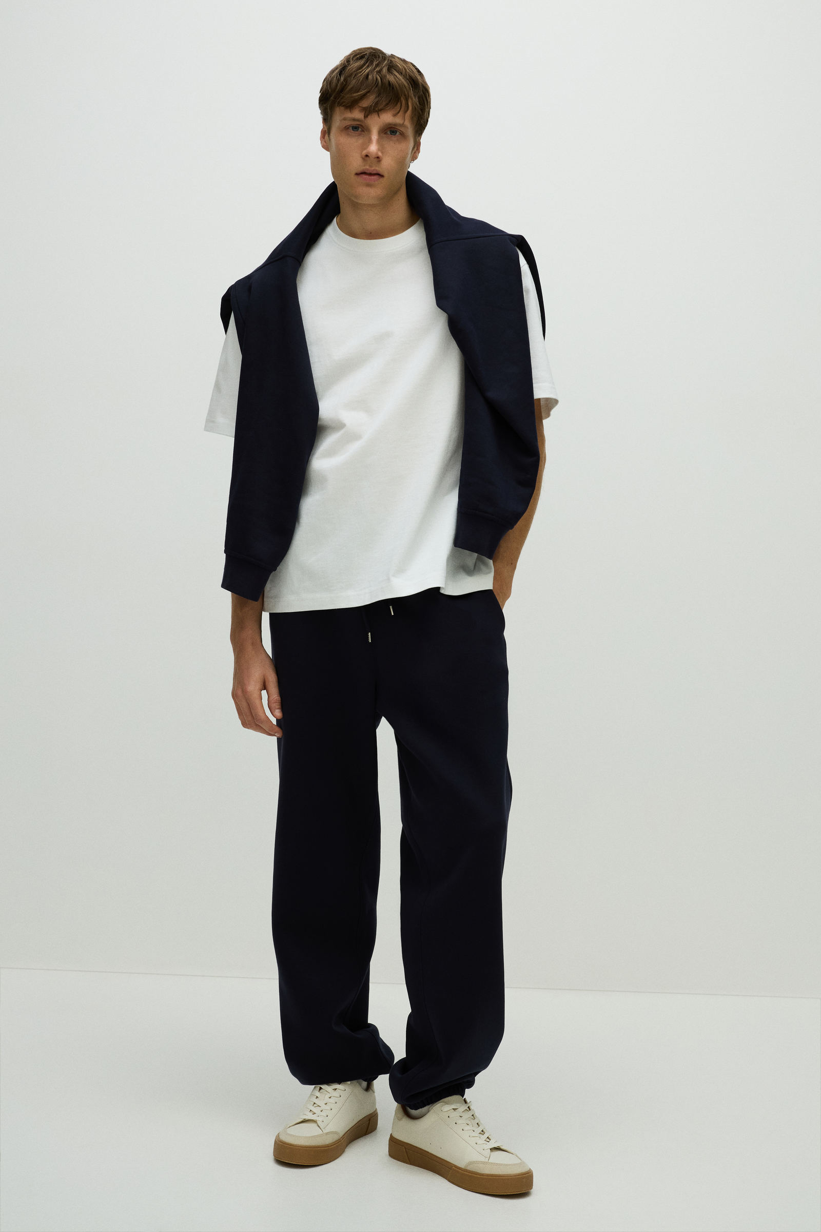 H&M Men Blue Relaxed Fit Sweatpants