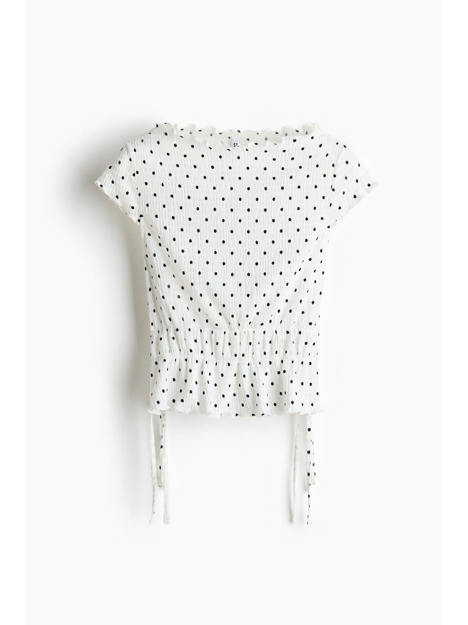 H&M Women White Smocked top