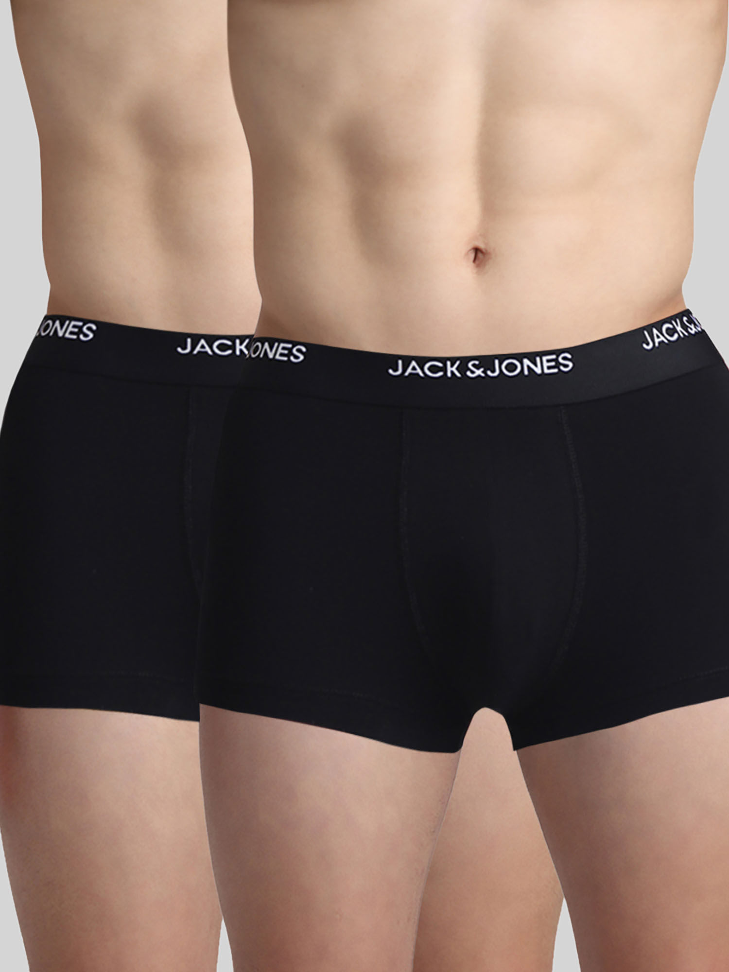 Jack & Jones Men Solid Black Trunk (Pack of 2)