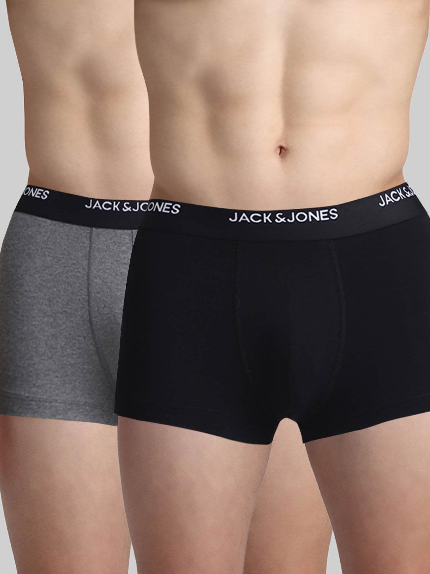 Jack & Jones Men Solid Multicolor Trunk (Pack of 2)
