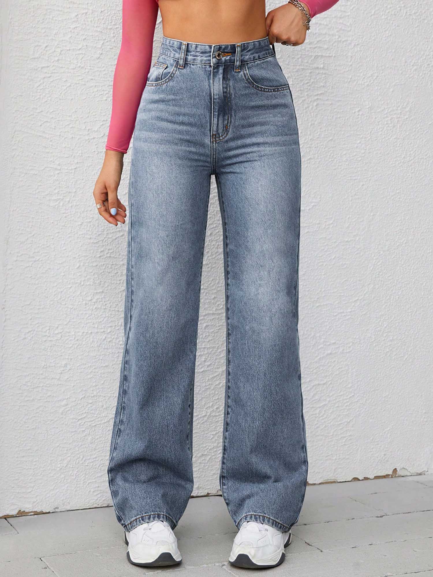 Off Duty India Not Your Daddy's Straight Leg Jeans-Light Blue