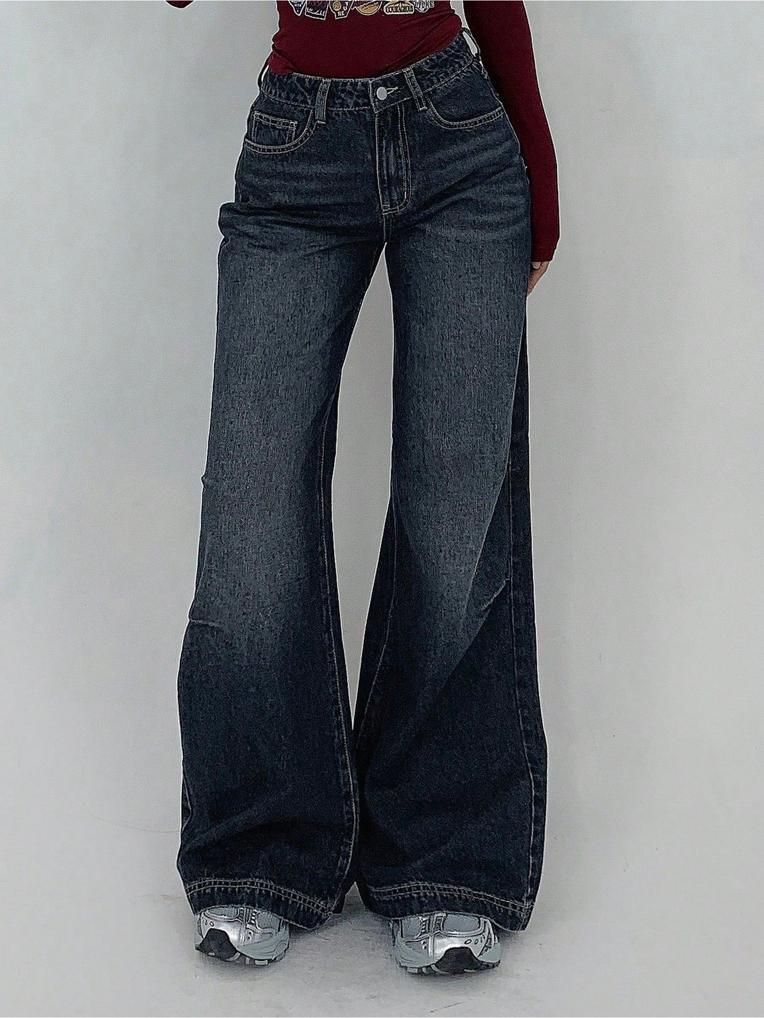 Off Duty India Static Fade Flare Jeans
