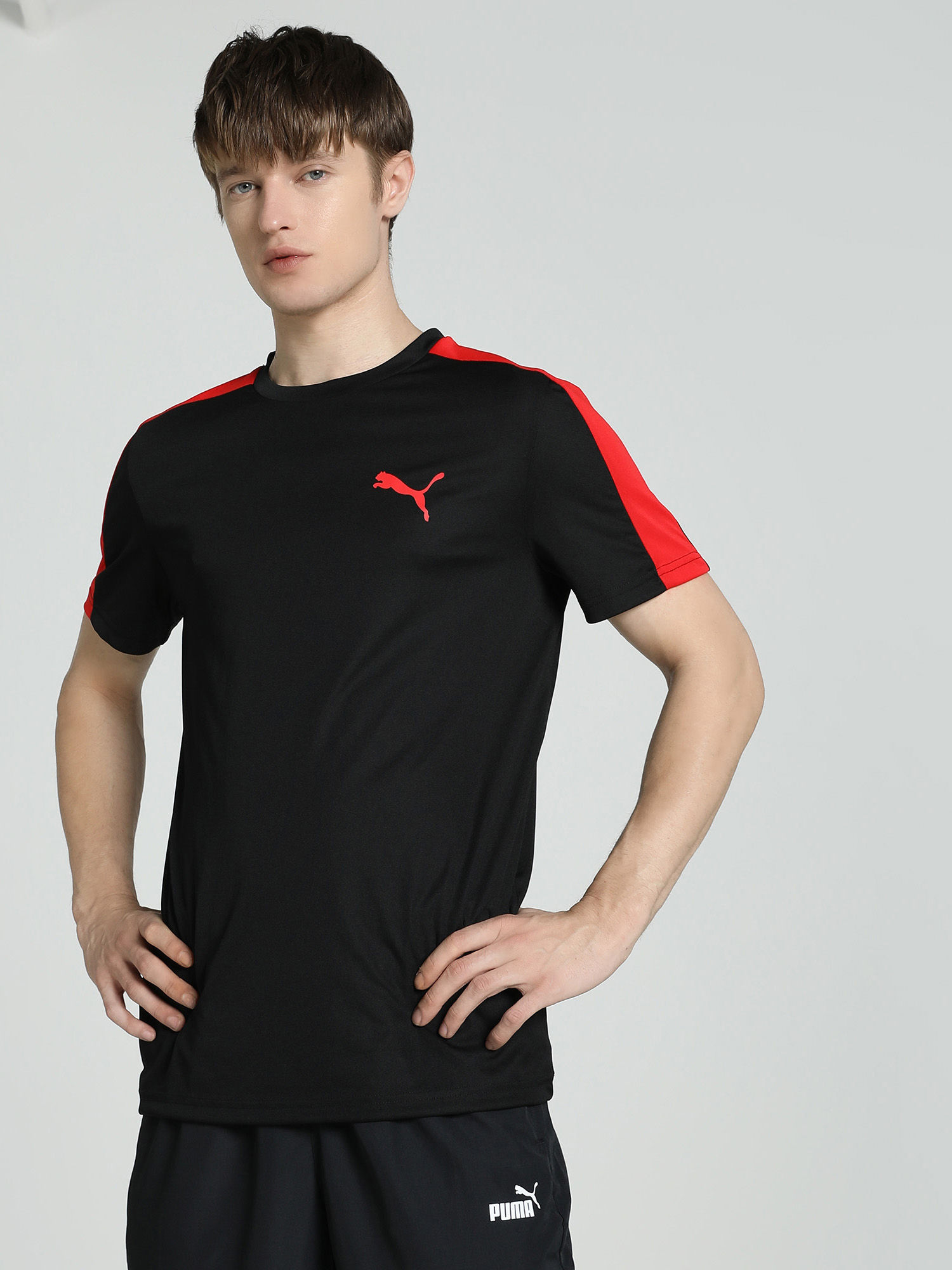 Puma Teams Cr Mens Black T-Shirt