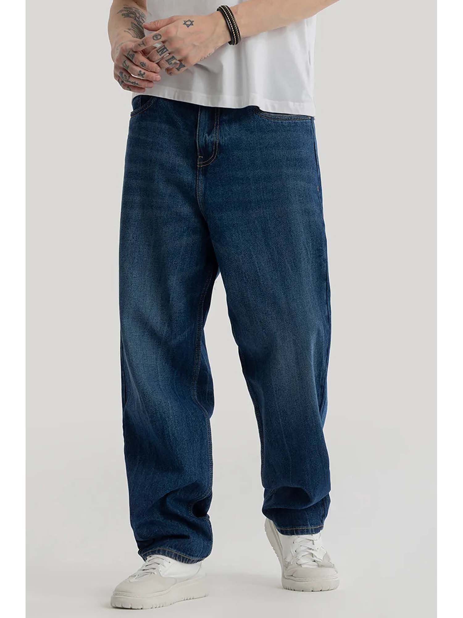 Snitch Lars Dark Blue Loose Fit Jeans