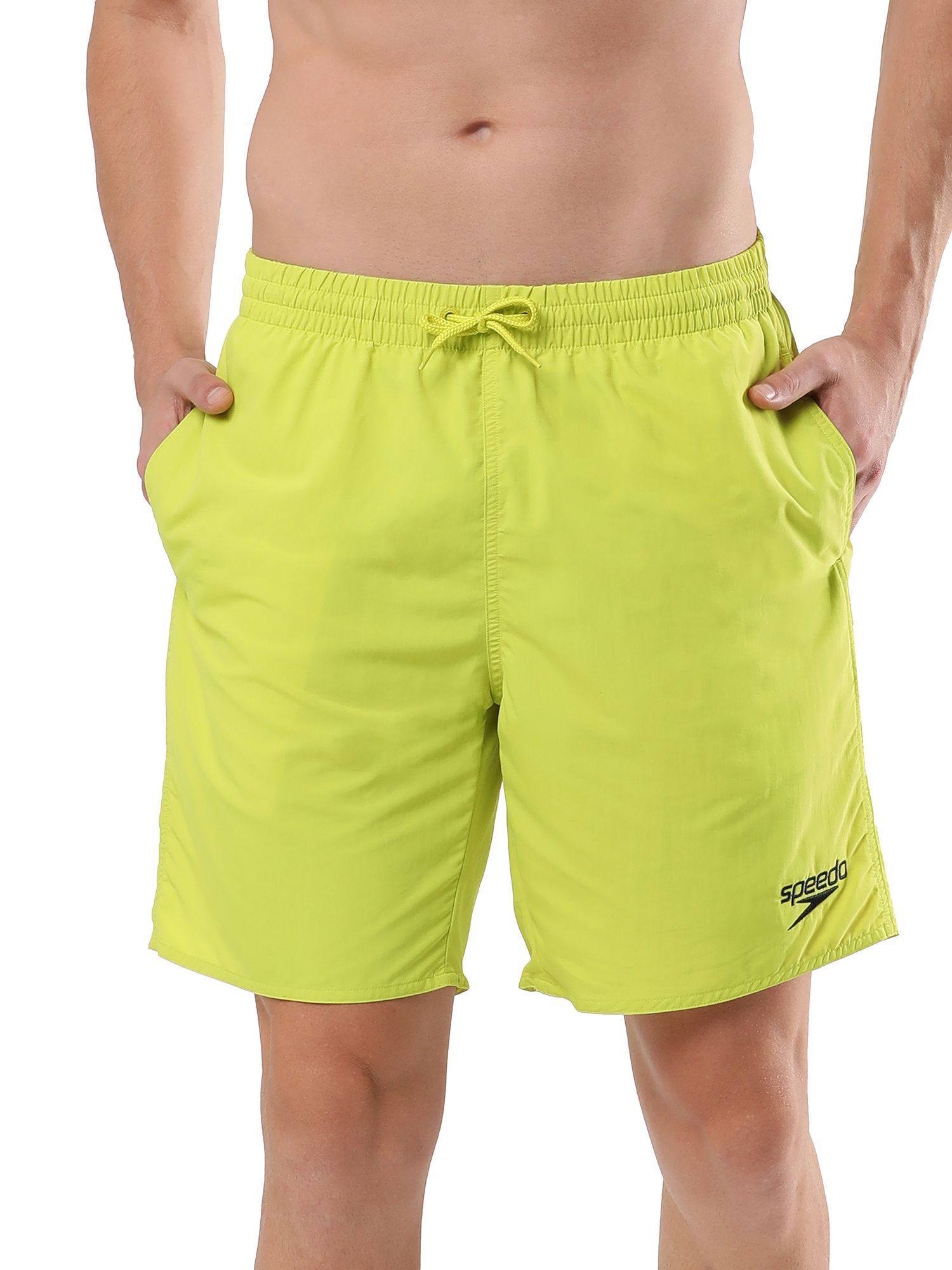 Speedo Men's Recycled Nylon Essential Watershorts - Bitterlime & Black