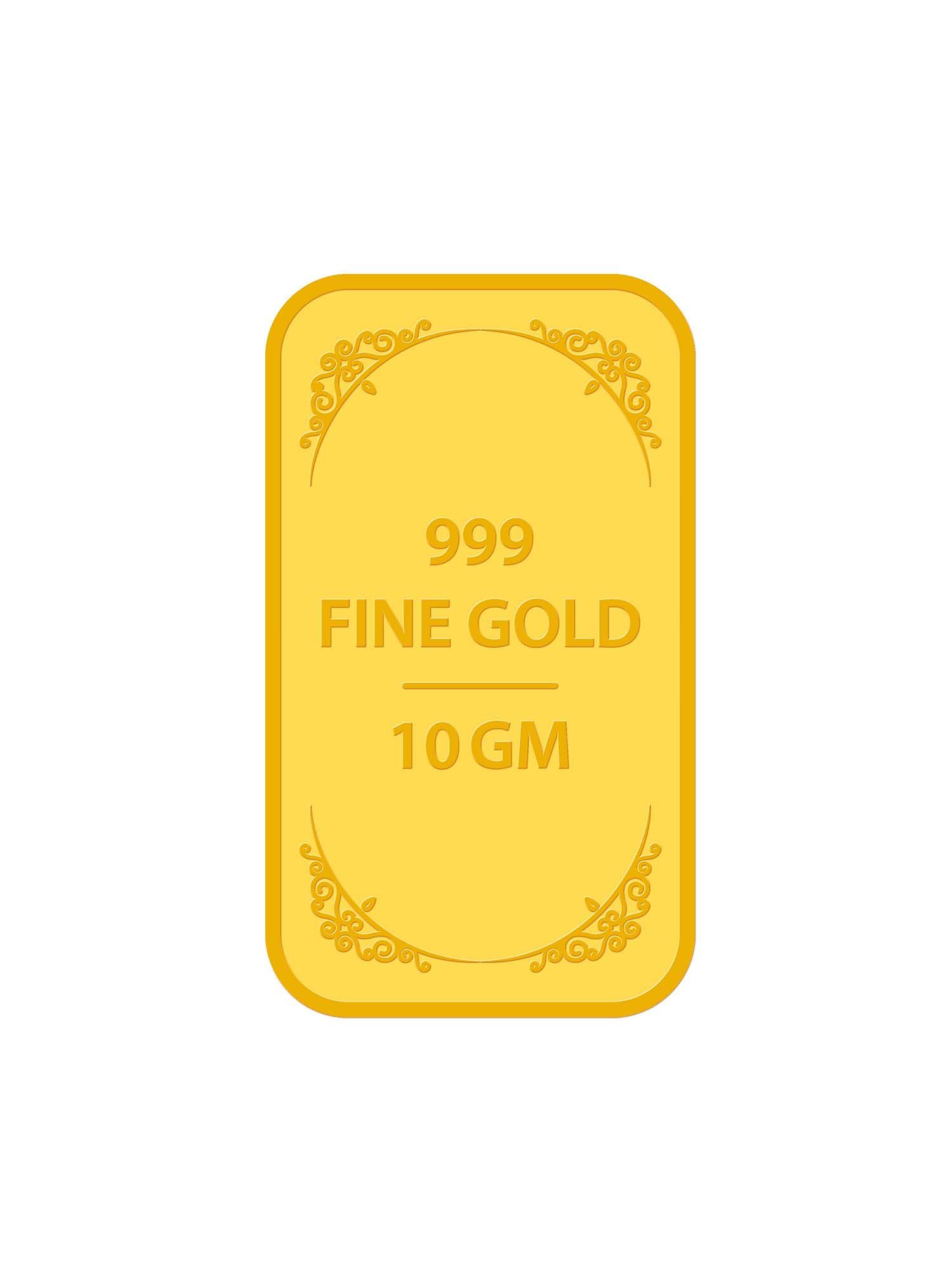 Swarnavarsham Muthoot Pappachan 24K 999 Gold Bar 10 Gm