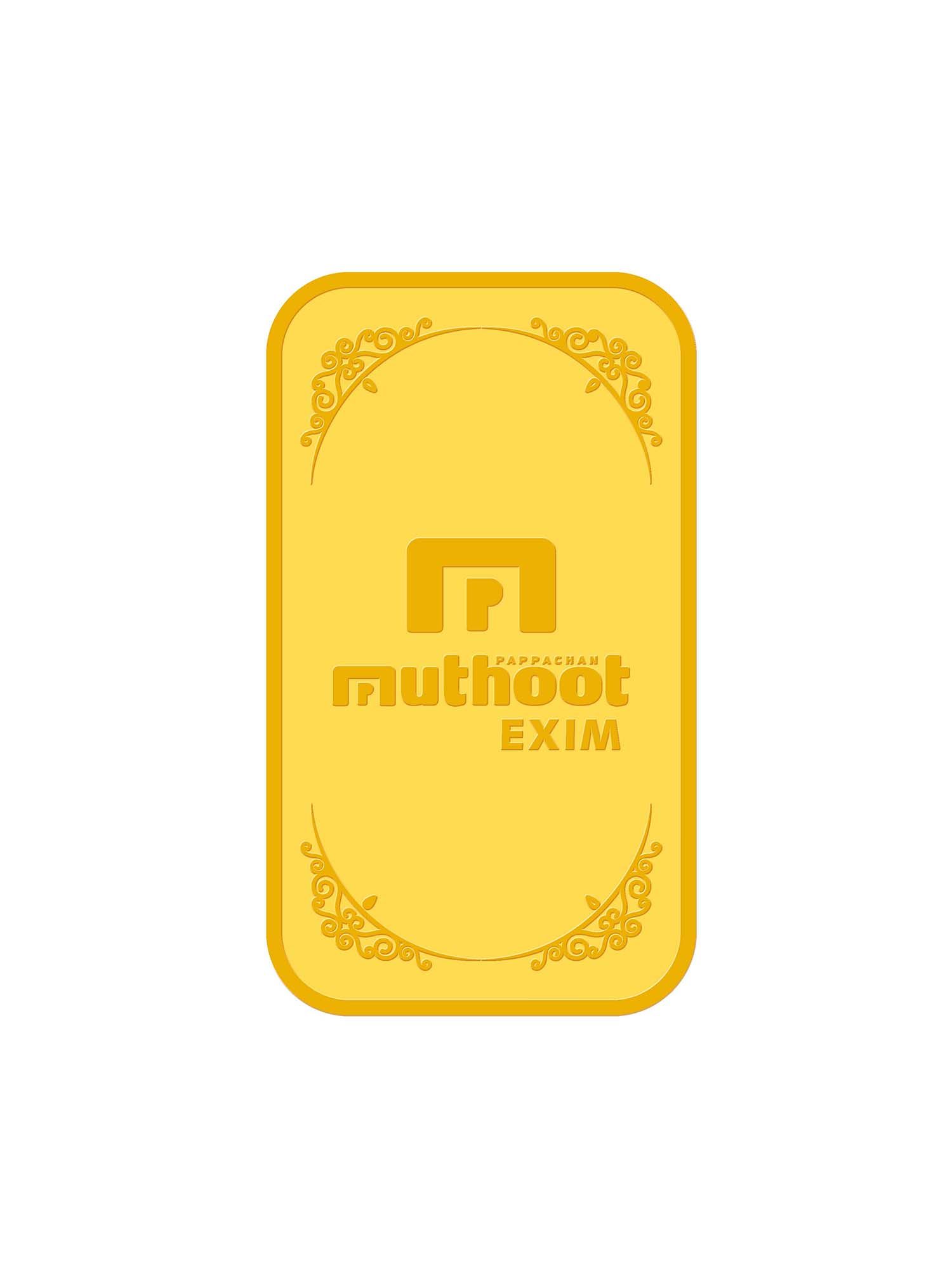 Swarnavarsham Muthoot Pappachan 24K 999 Gold Bar 8 Gm