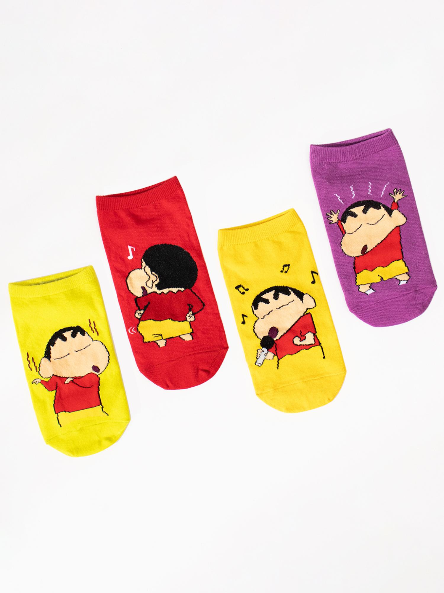 Thela Gaadi Shinchan: Playful Music Socks (Pack of 4)