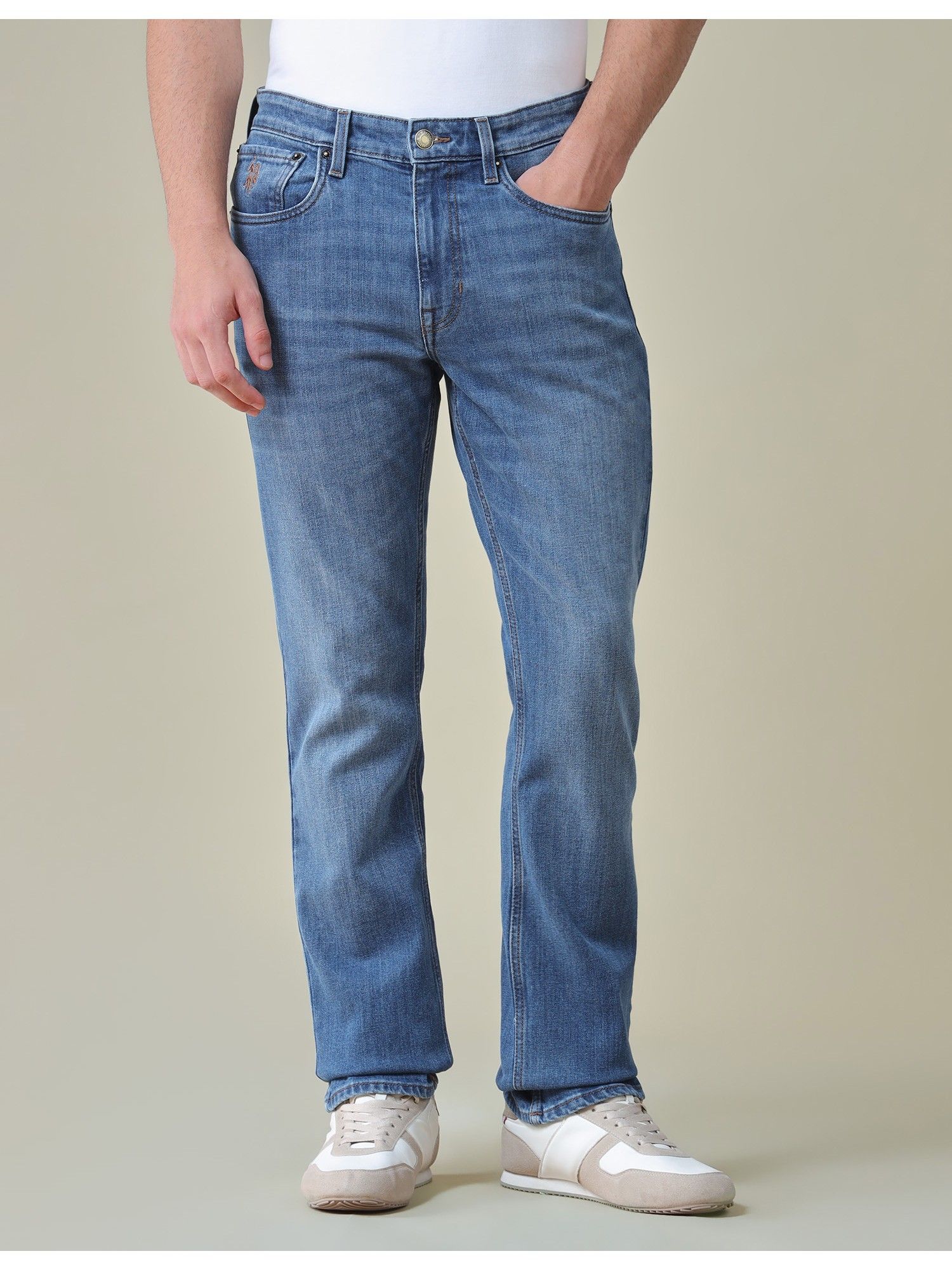 U.S. Polo Assn. Denim Co. Men Harold Straight Fit Blue Jeans