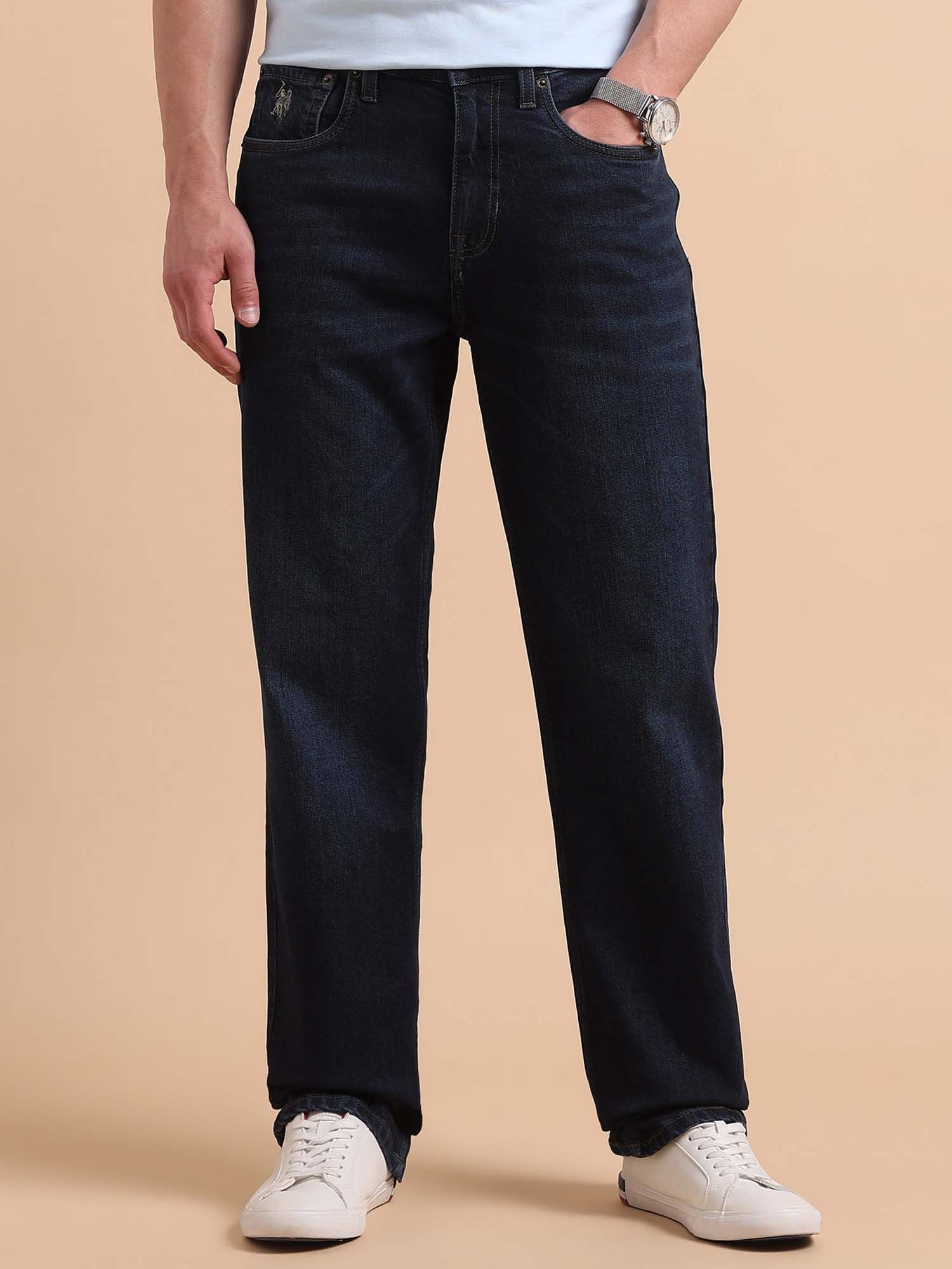 U.S. Polo Assn. Denim Co. Men Shawn Relaxed Fit Blue Jeans