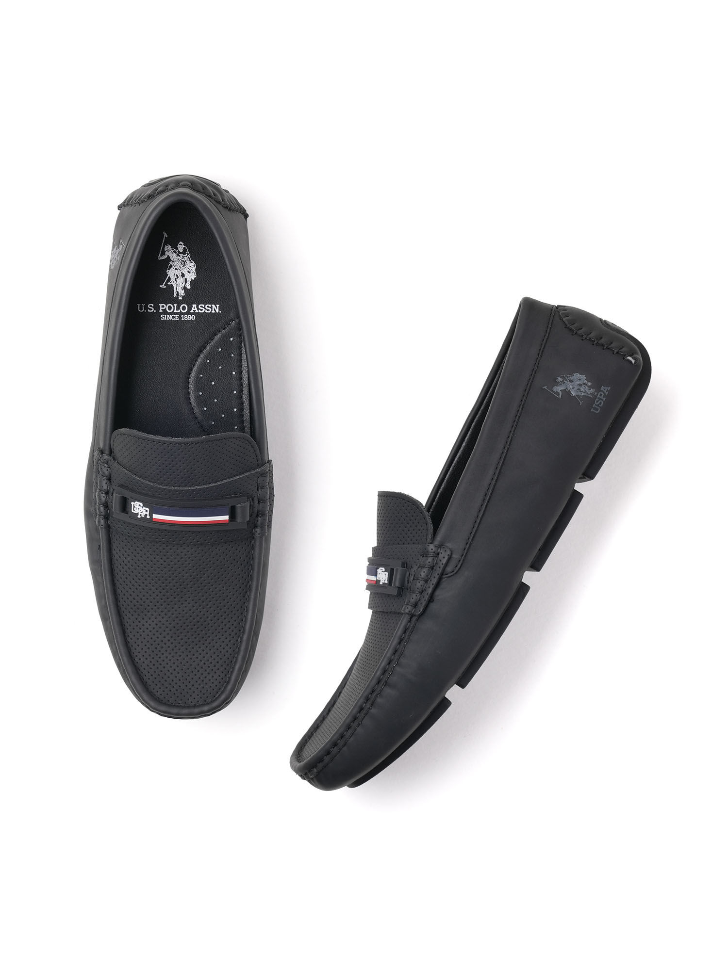U.S. POLO ASSN. Mens Barnes 4.0 Black Loafers