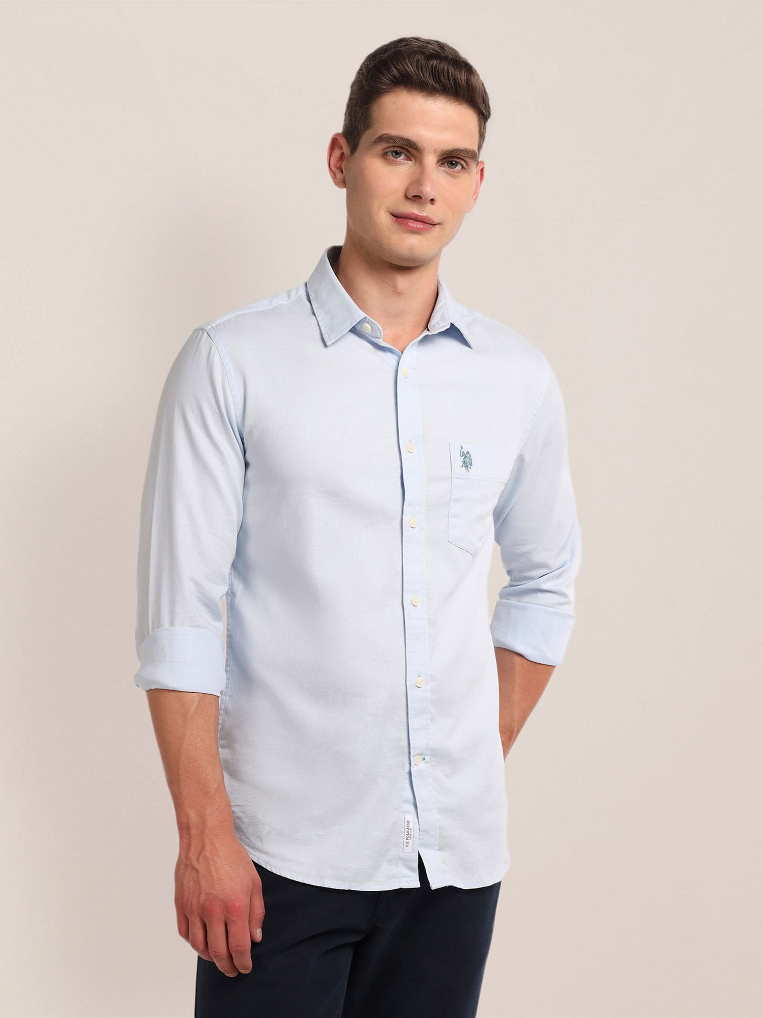 U.S. POLO ASSN. Regular Fit Dobby Shirt