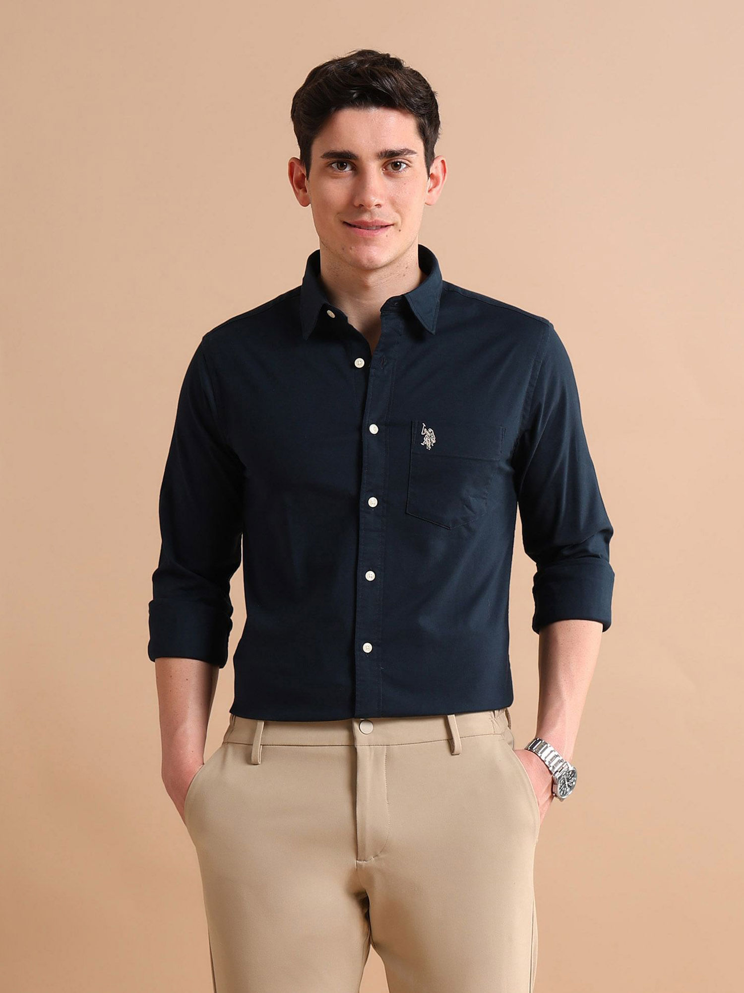 U.S. POLO ASSN. Stretchy Twill Shirt